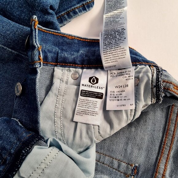 Levis Womens Wedgie Straight Jeans • Button fly closure Size 29 Blue Denim - Picture 8 of 11